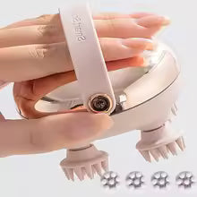 Rechargeable Waterproof Head & Scalp Massager Relaxing Handheld Massage Tool