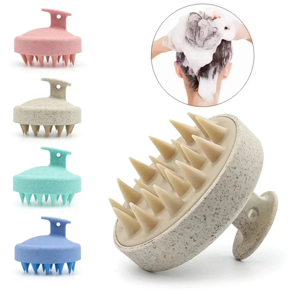 Scalp Scrubber and Massager, Silicone Shampoo Brush for Wet & Dry Hair, Scalp Exfoliator for Dandruff Removal
