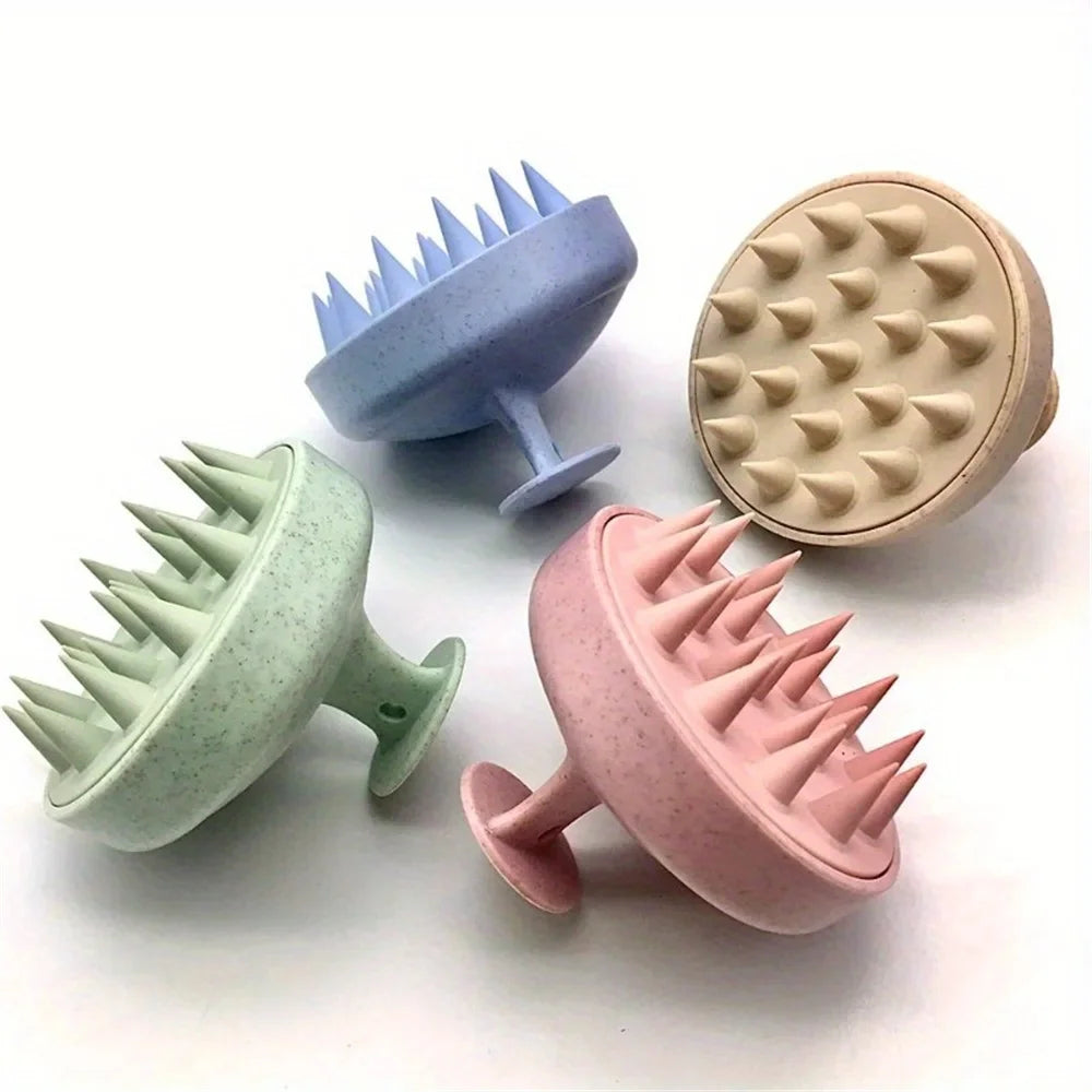 Scalp Scrubber and Massager, Silicone Shampoo Brush for Wet & Dry Hair, Scalp Exfoliator for Dandruff Removal